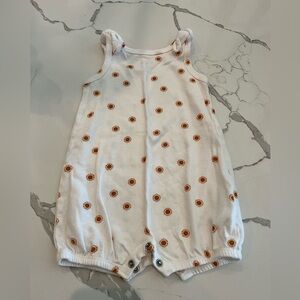 Carter's White and Orange Sunflower One Piece